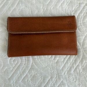 Honey leather  travel wallet